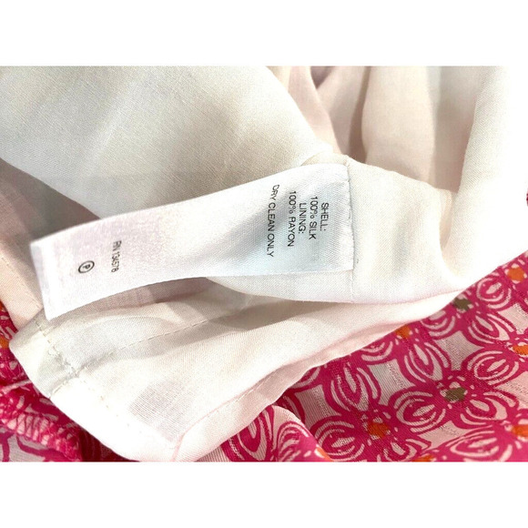 Vineyard Vines Embellished Lined 100% Silk light pink Shift Dress women's Size 4 - Picture 2 of 5